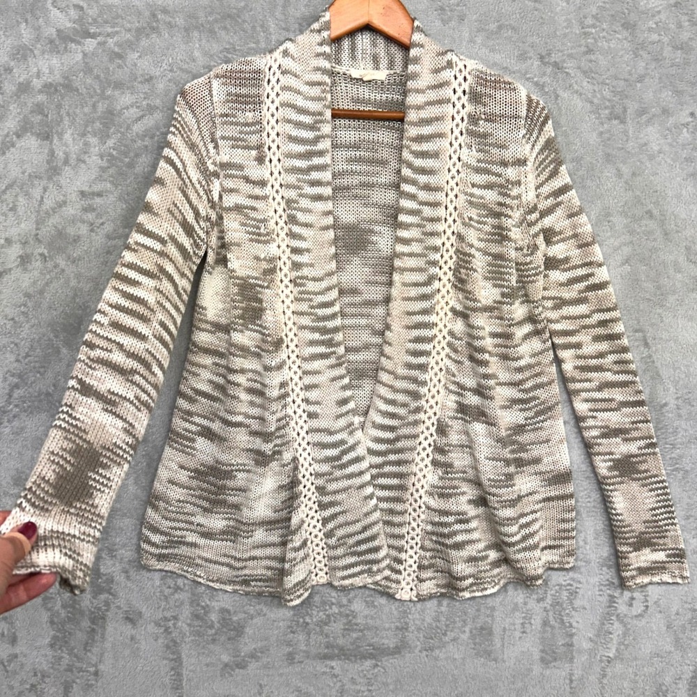 Mystree Cardigan Sweater Small Beige Fairy Grunge Whimsigoth Prairie Chic